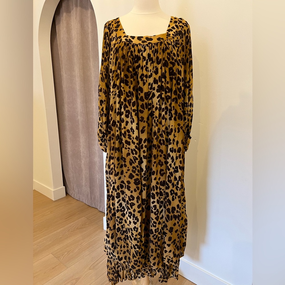 & Other Stories Leopard Print Maxi Dress